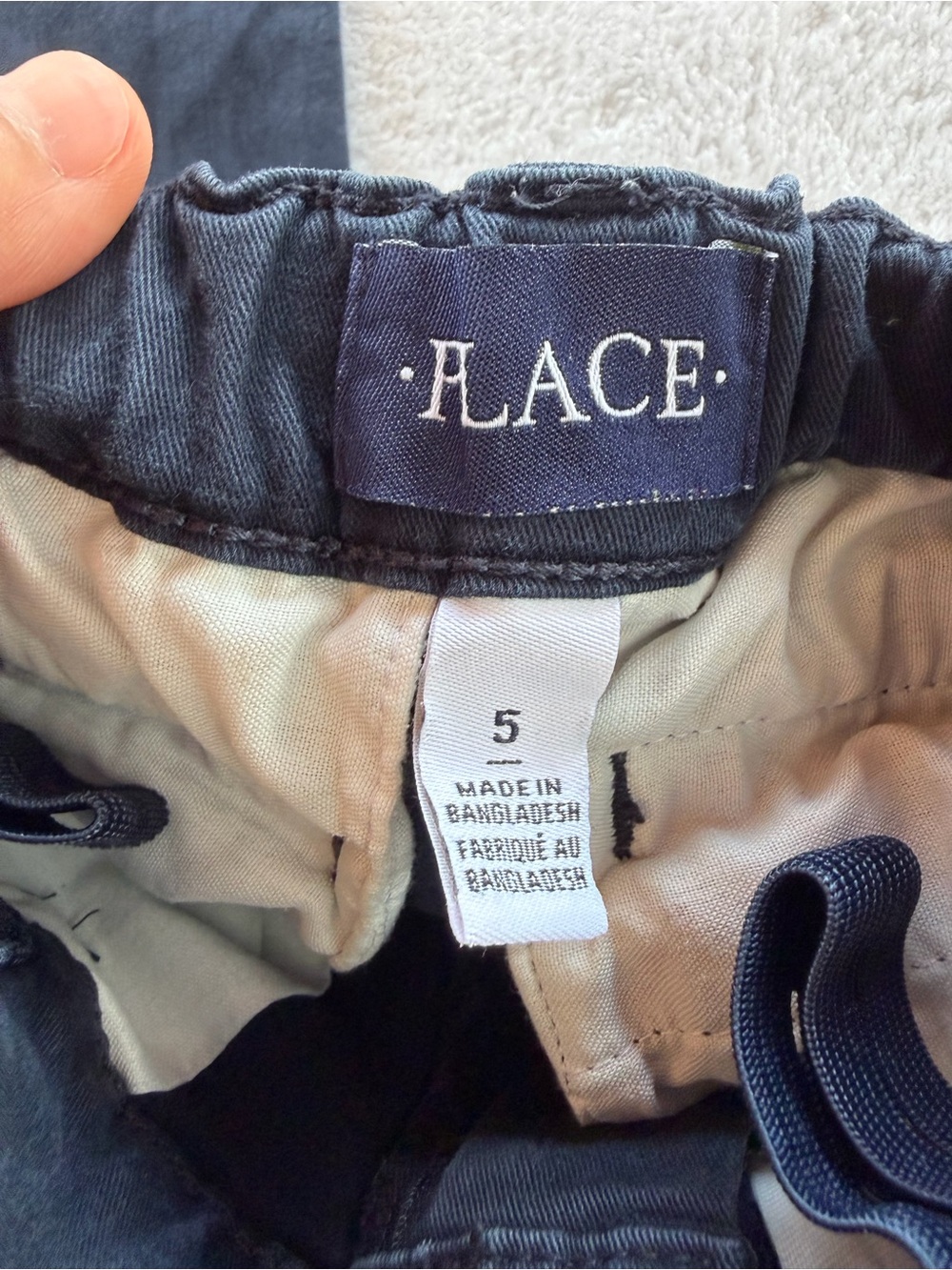 Bundle-Uniform 3Pants-The Children's Place-Boys Pull-On-Navy & Khaki Size 5 - Picture 5 of 14